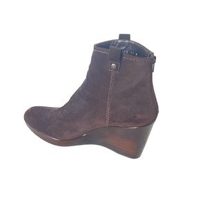 Stuart weitzman suede leather wedge boots 11M (SH6)